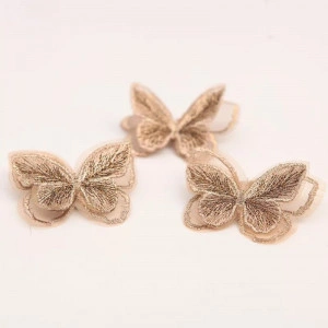 Embroidery Lurex Butterflies (per piece) - Img 6