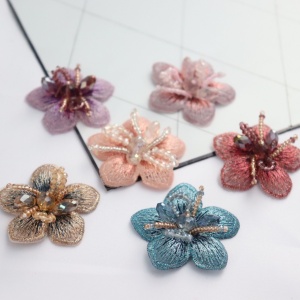 Flori Brodate Decorative, 4cm (2 Bucati/Set) - Img 7