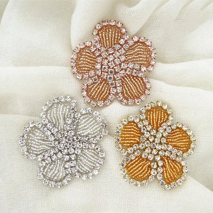 Flower Crystals Glue-on Crystal Flower, 6 cm