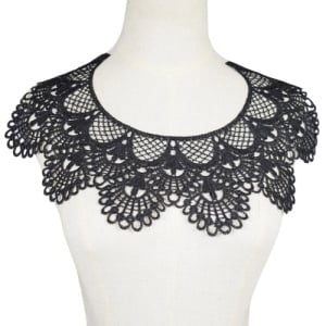 Guler Negru Brodat, 40 x 29 cm - Img 1
