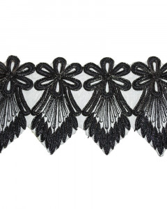Organza Embroidered Lace. 16 cm