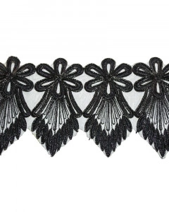 Organza Embroidered Lace. 16 cm