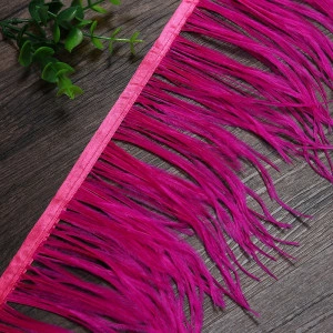 Ostrich Feathers Tape, Dark Pink - Img 2