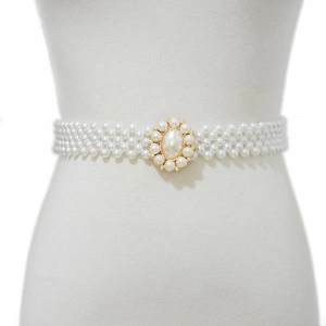 Oval Elastic Elastic Band in Pearls