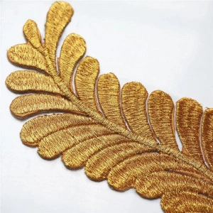 Thermo Adhesive Applique, Golden Leafs - Img 4