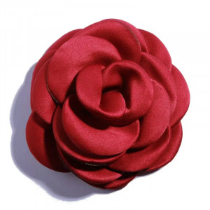 Trandafiri Decorativi din Satin, 9.5 cm (5 bucati/set) - Img 2