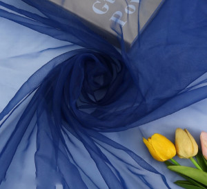 Tulle Fin Premium, 3 M Latime, Bleumarin