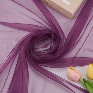 Tulle Fin Premium, 3 M Latime, Mov Pruna
