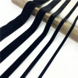 Velvet ribbon, black, 1 cm/2.5 cm/4 cm