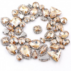 Yellow Sewing Crystals Set
