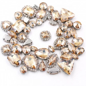Yellow Sewing Crystals Set