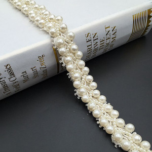 2cm Beaded Beaded Pasmanterie Band - Img 1