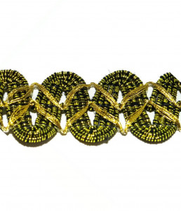 Banda pasmanterie lurex, 2.5cm