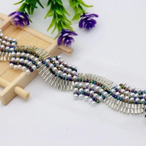 Banda Pasmanterie Perle si Margele, 6cm - Img 2