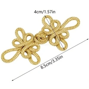 Brandenburg Lurex, 8.5x4cm (6 pieces/set) - Img 2