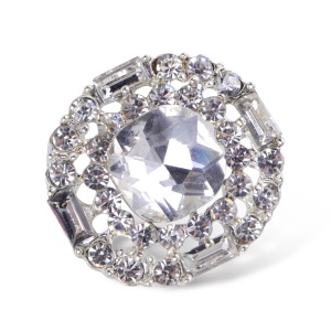 Crystal Decorative Buttons, 21mm (5 pcs/set) - Img 1