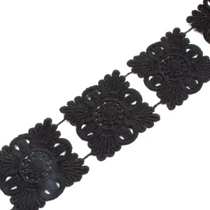 Decorative cotton lace, 4 cm - Img 2