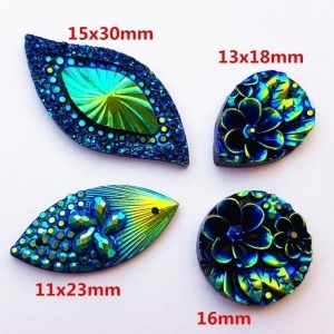 Decorative Sewing Crystals, Acrylic, (50 pieces/set) - Img 5