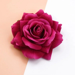 Decorative Velvet Roses, 10 cm (5 pieces/set) - Img 4