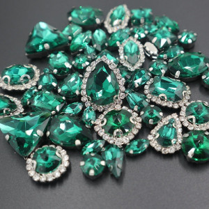 Emerald Sewing Crystal Set