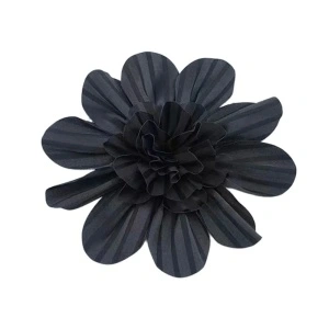 Floare Plisata Textil, 18 cm - Img 3