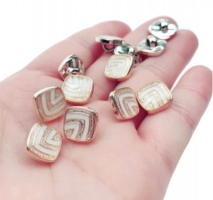 Gold Decorative Buttons 10 MM - Img 2