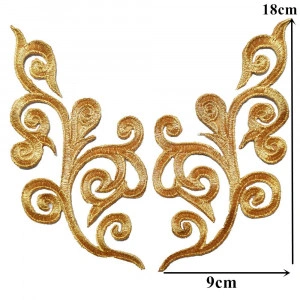 Golden Thermo Adhesive Applique