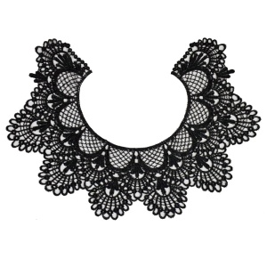 Guler Negru Brodat, 40 x 29 cm - Img 2