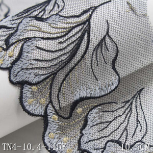 Lace Embroidered with Lurex, 10.5 cm - Img 4