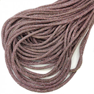 Lant Decorativ Rotund Siret Strasuri, Roz, 4mm