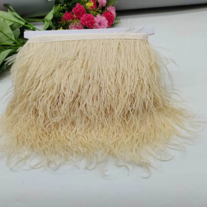 Ostrich Feathers Tape, Beige