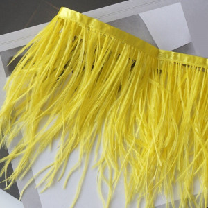 Ostrich Feathers Tape, Yellow
