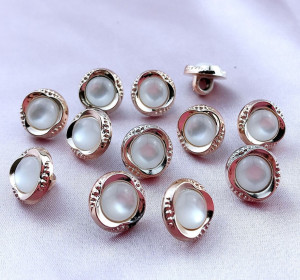 Pearl Decorative Buttons, 12 mm