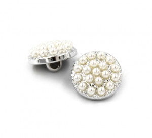 Pearl Decorative Buttons, 22mm - Img 2