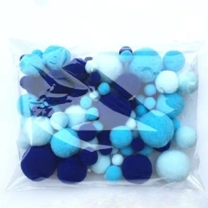 Pom Pom tassels, Mixed sizes, (150 pieces/set) - Img 3