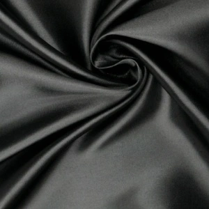 Satin Elastic Negru