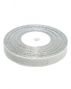 Silver Lurex Braid, 1cm (22 m/roll)
