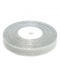 Silver Lurex Braid, 1cm (22 m/roll)