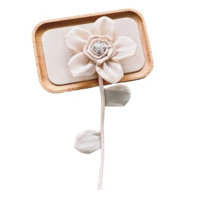 3D Decorative Flower, Ivory, 12 x 17 cm - Img 1