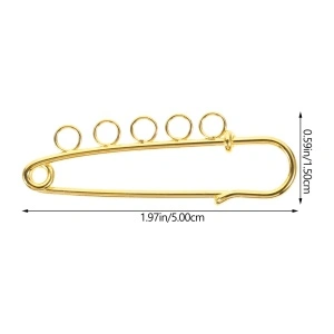 Ace Siguranta Brosa, Auriu, 5x1.5 cm - Img 2