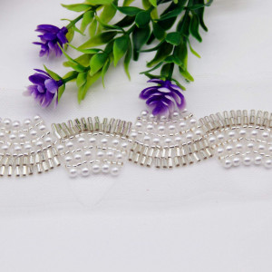 Banda Pasmanterie Perle si Margele, 6cm - Img 3