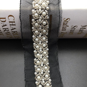 Beards and Pearl Lacing Tape, 2.3 cm - Img 3