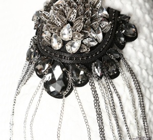 Crystal Epaulettes Black Diamond - Img 2