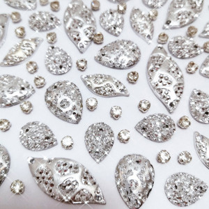 Crystals and Sewing Strands Set, (50 pieces/set) - Img 1