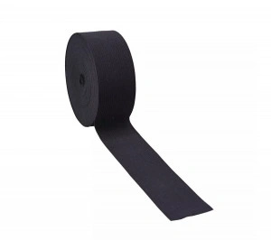 Elastic Lat Black, 4 cm