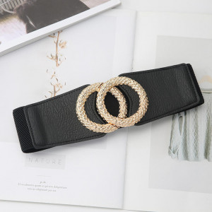 Elasticated Waist Belt with Round Buckle - Img 1