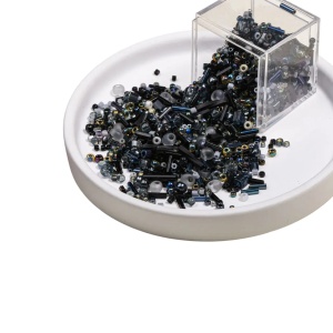 Miyuki Black Mixed Tubular Beads (5g)