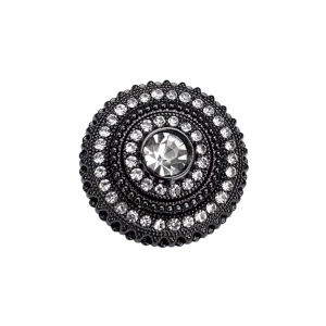 Nasturi Metalici cu Strasuri, 23mm (2 bucati/set) - Img 2