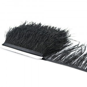 Ostrich Feathers Tape, Black - Img 2