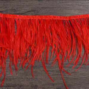 Ostrich Feathers Tape, Red - Img 2